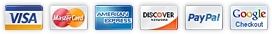 DiscountFilters.com accepts Visa, MasterCard, American Express, Discover, PayPal and Google Checkout