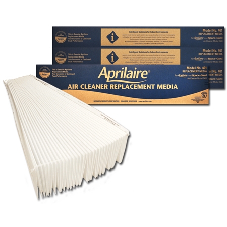 Original Aprilaire #401 Filter For 2400 Air Cleaner, 4-Pack