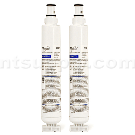 Whirlpool Refrigerator Water Filter (4396701, NL120V), 2-Pack