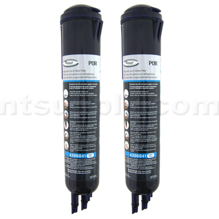 Whirlpool PUR Deluxe Refrigerator Filter (4396841, T2RFWG2), 2-Pack