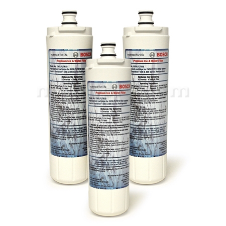 Bosch 640565 Refrigerator Water Filter, 3-Pack