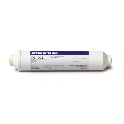 Everpure 10" Inline Filter 1 Micron Carbon Block IN-10CL1