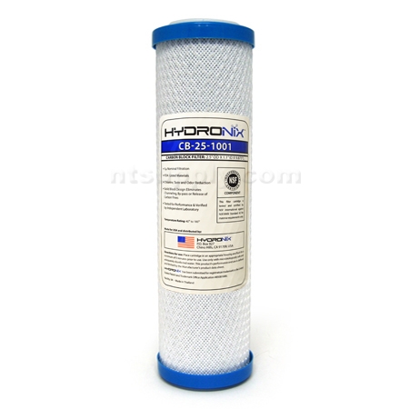 Hydronix  2-1/2" X 10" Carbon Block Filter 1 micron