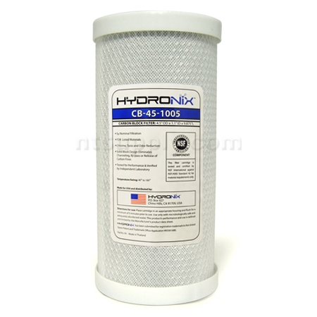 Hydronix 10" BIG BLUE Carbon Block Cartridge - 5 micron