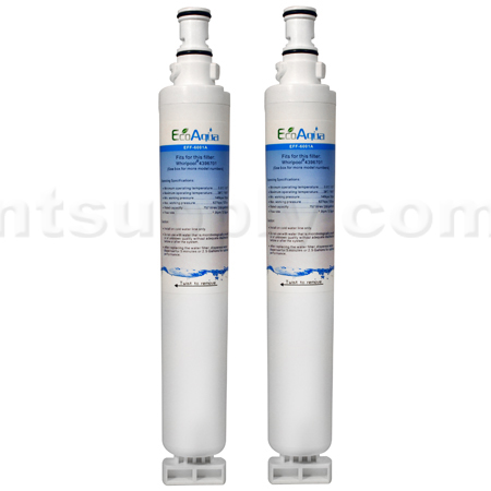 EcoAqua Replacement for Whirlpool 4396701 Filter, 2-Pack