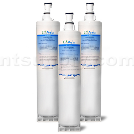 EcoAqua Replacement for Whirlpool 4396508 Filter, 3-Pack