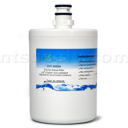 EcoAqua Replacement for LG Filter (LT500P, 5231JA2002A)