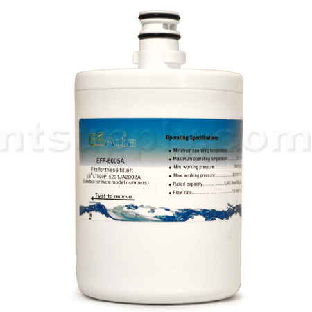 EcoAqua Replacement for LG Filter (LT500P, 5231JA2002A)