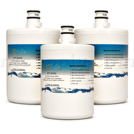EcoAqua Replacement for LG Filter (LT500P, 5231JA2002A), 3-Pack