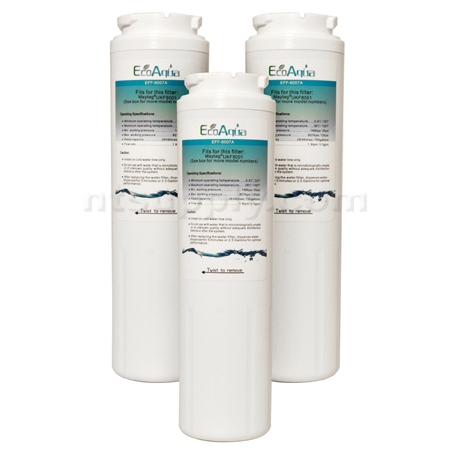 EcoAqua Replacement for UKF8001 Refrigerator Filter, 3-Pack