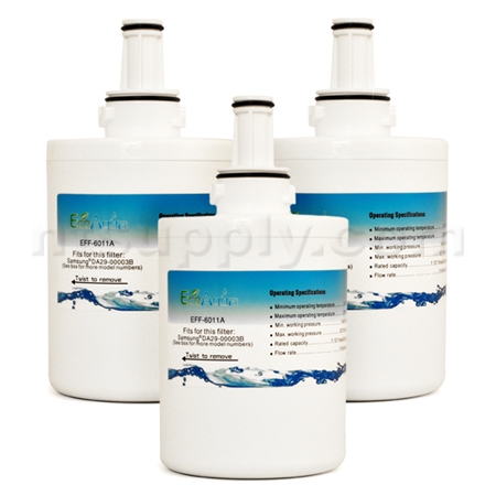 EcoAqua Replacement for Samsung DA29-00003G Filter, 3-Pack