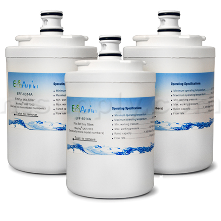 EcoAqua Replacement for Maytag UKF7003AXX Filter, 3-Pack