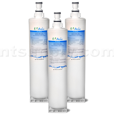 EcoAqua Replacement for Whirlpool 4396510 Filter, 3-Pack