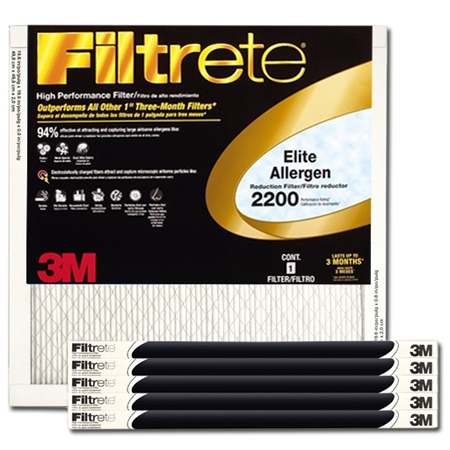 20 x 20 x 1 Filtrete Elite Allergen Reduction Filter - EA02DC-6