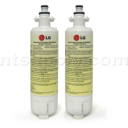 LG Refrigerator Water Filter (ADQ36006101, LT700P), 2-Pack