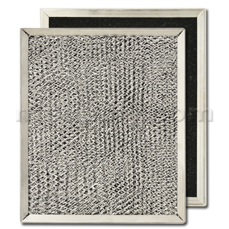 Aluminum / Carbon Range Hood Filter - 8" x 9 1/2" x 7/16"