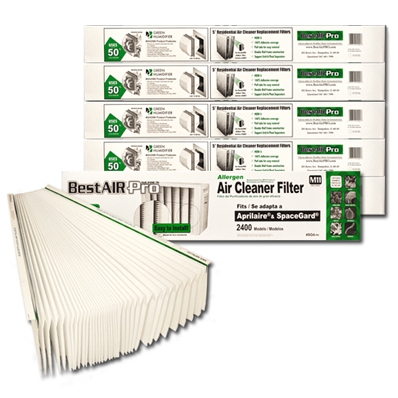 High Efficiency Filter Media for Aprilaire/Space-Gard 2400 - 6 Pack