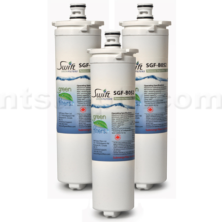 Swift Green Replacement Filter for Bosch 640565 Refrigerator Filter (3-Pack)