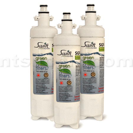 Swift Green Replacement for LG LT700P Refrigerator Filter, 3-Pack
