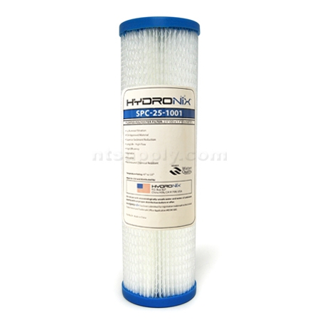 Hydronix  10" Pleated Sediment Cartridge 1 micron