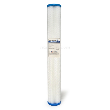 Hydronix  20" Pleated Sediment Cartridge 5 micron