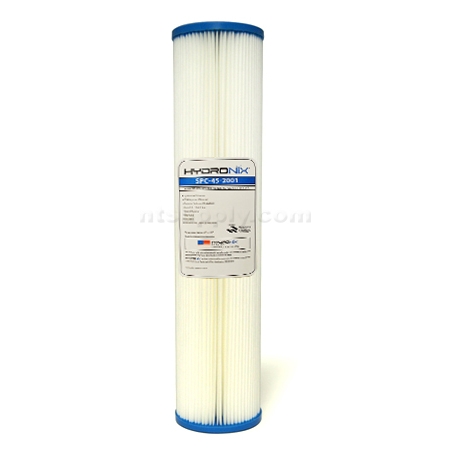 Hydronix  20" BIG BLUE  Pleated Sediment Cartridge 1 micron