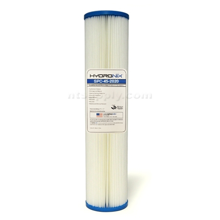 Hydronix  20" BIG BLUE Pleated Sediment Cartridge 20 micron