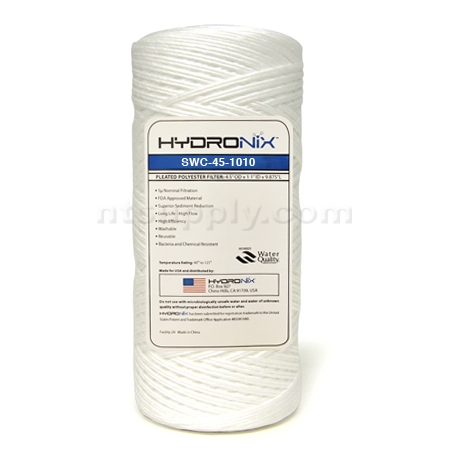Hydronix  10" BIG BLUE  String Wound Sediment Cartridge 10 micron