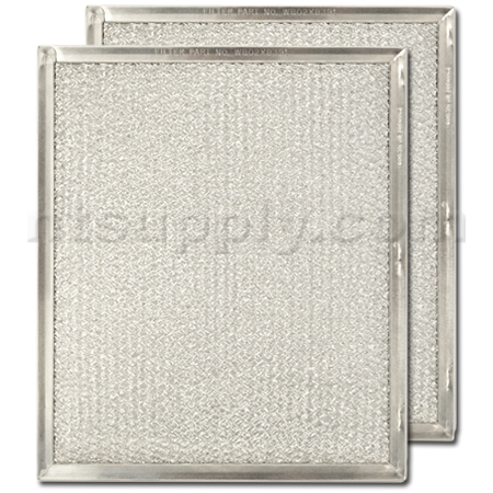 GE Aluminum Range Hood Filter - 9" X 10-1/2" X 3/32" - WB2X8391