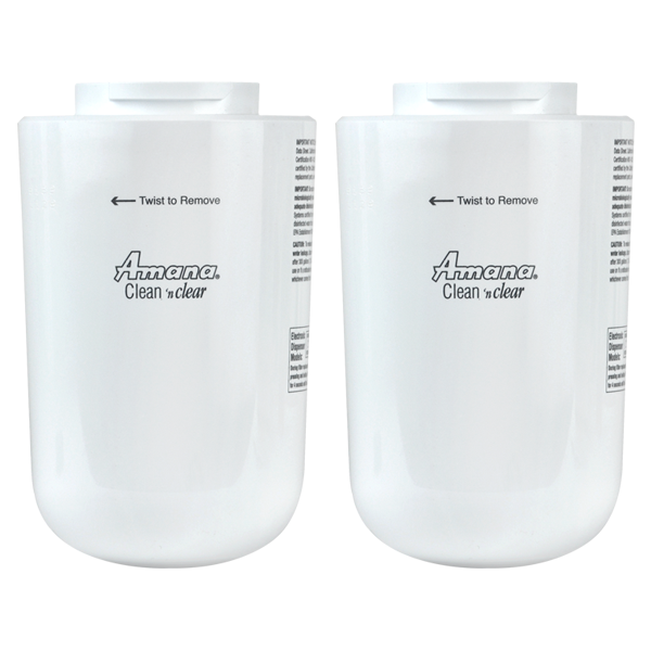 Amana Clean 'n Clear Water Filter (12527304, WF30, WF40), 2-Pack
