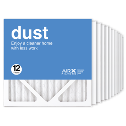 12x12x1 AIRx DUST Air Filter, 12-Pack