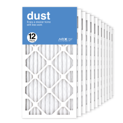 12x24x1 AIRx DUST Air Filter, 12-Pack