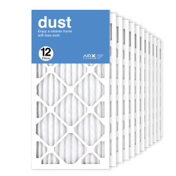 12x25x1 AIRx DUST Air Filter, 12-Pack