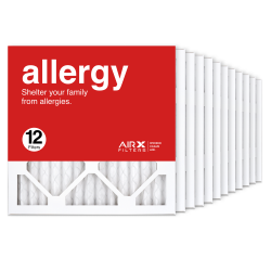 14x14x1 AIRx ALLERGY Air Filter, 12-Pack