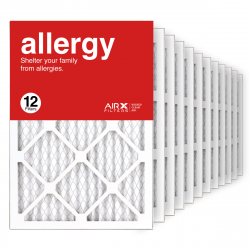 14x20x1 AIRx ALLERGY Air Filter, 12-Pack