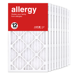 14x24x1 AIRx ALLERGY Air Filter, 12-Pack
