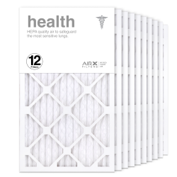 14x24x1 AIRx HEALTH Air Filter, 12-Pack