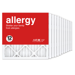 16x16x1 AIRx ALLERGY Air Filter, 12-Pack