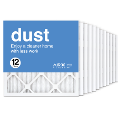 16x16x1 AIRx DUST Air Filter, 12-Pack