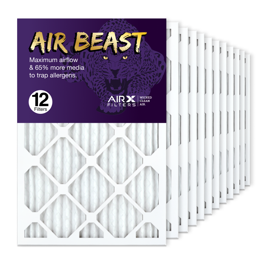 16x25x1 AIRx Air Beast High Flow Air Filter, 12-Pack