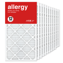 16x30x1 AIRx ALLERGY Air Filter, 12-Pack