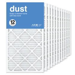 16x30x1 AIRx DUST Air Filter, 12-Pack