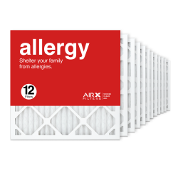 18x18x1 AIRx ALLERGY Air Filter, 12-Pack