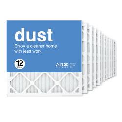 18x18x1 AIRx DUST Air Filter, 12-Pack