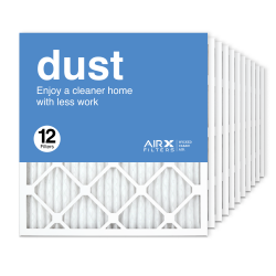 19.75x21.5x1 AIRx DUST Air Filter, 12-Pack