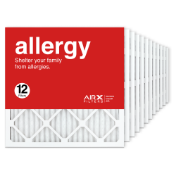 20x20x1 AIRx ALLERGY Air Filter, 12-Pack