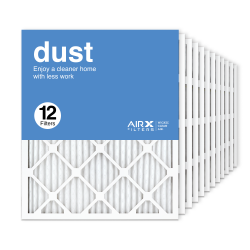 20x24x1 AIRx DUST Air Filter, 12-Pack