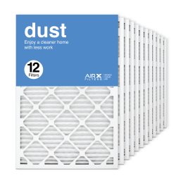 20x30x1 AIRx DUST Air Filter, 12-Pack