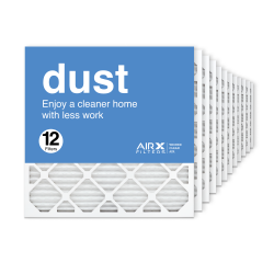24x24x1 AIRx DUST Air Filter, 12-Pack