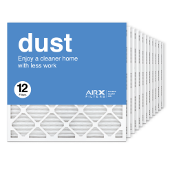 25x25x1 AIRx DUST Air Filter, 12-Pack